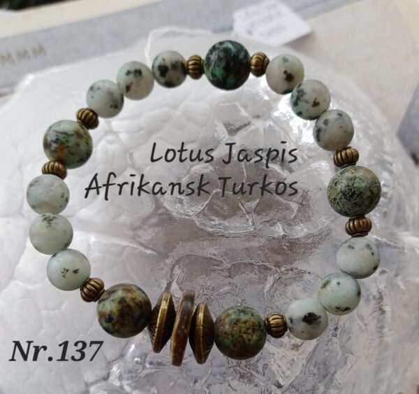 Afrikansk Turkos & Lotus Jaspis