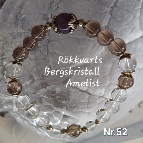 Rökkvarts, Bergskristall & Ametist