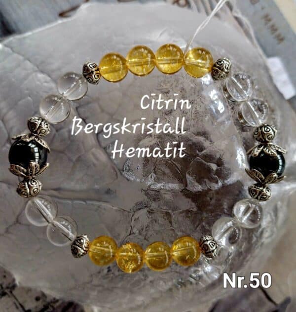 Citrin, Bergskristall & Hematit - Bild 3