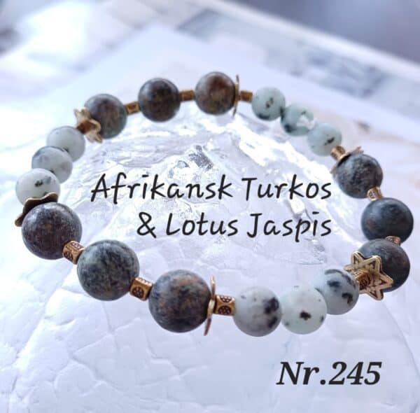 Afrikansk Turkos & Lotus Jaspis