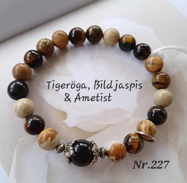 Tigeröga  Bildjaspis & Ametist